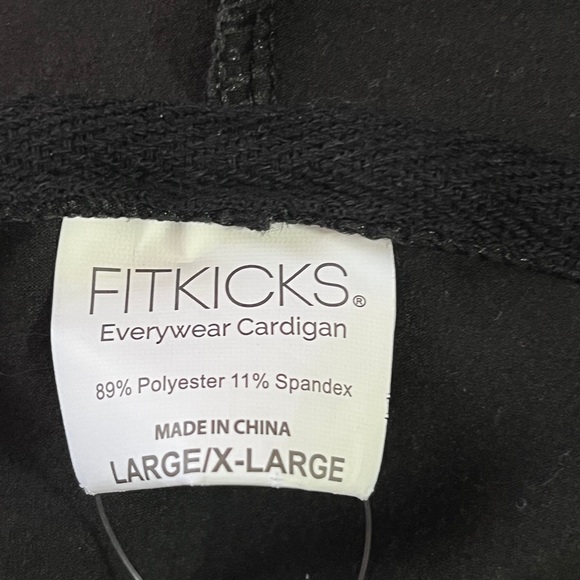 For kicks Black Hooded Long 3/4 Sleeve Cardigan - Picture 9 of 10